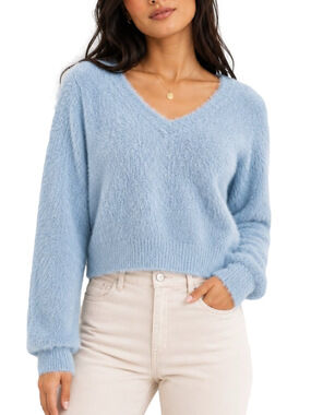 Aritzia Sunday Best Kitten V-Neck Sweater Medium